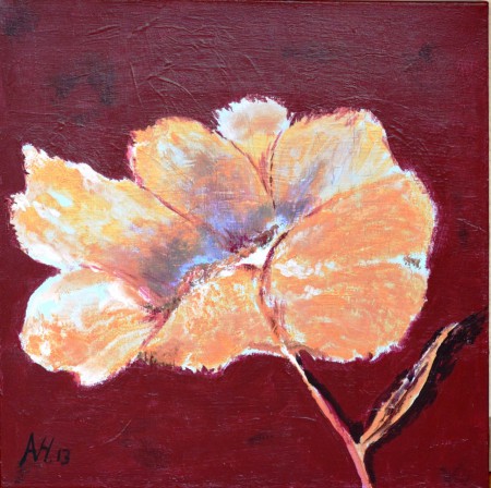 The three flowers | 3 luik | 1 van 3 | 40 x 40